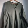 Oska Style khaki green linen dress size uk 14 Image 8