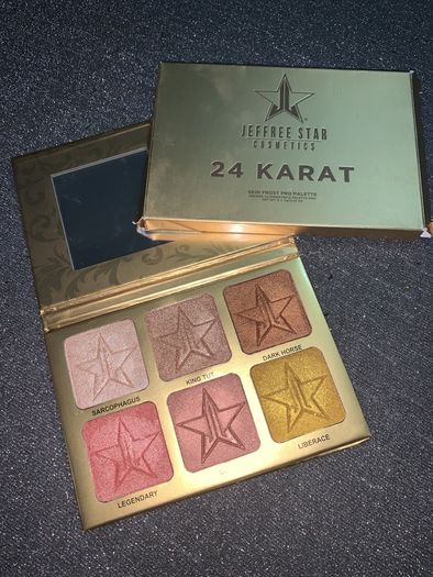 Jeffree Star 24 karat skin frost Pr highlighter palette genuine