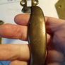 Antique Thumb Brass Lock with Door Furniture Image 10