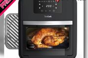 EasyFry 9-in-1, 11L Air Fryer Oven, Grill and Rotisserie 8 Programs inc Dehydrate, Roast, Bake and Toast Black FW501, 2000 W (FREE POSTAGE)