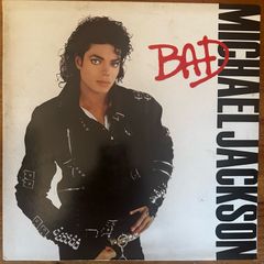 Michael Jackson BAD Original Irish  1987 release complete with inner lyrics sheet in vg+ condition
