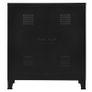 Filing Cabinet Industrial Black 90x40x100 cm Steel Image 4