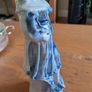Blue and white figurine vintage hollow inside Image 3