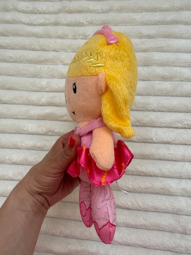 Fisher Price Princess Doll Plush Mommy Chime Ballerina approx. 10" Rattle Lovey Blonde Used Please look at the pictures