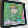 Framed Original Abstract Portrait of Baby Boy Toddler  Original Irish Art Image 8