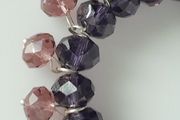 Necklace - Pink and Purple Glass Beads