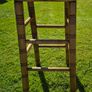 vintage farm house pine stool Image 2