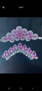 Pink diamond hair accessories