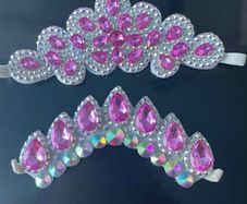 Pink diamond hair accessories