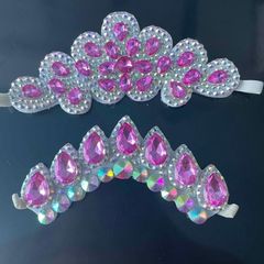 Pink diamond hair accessories