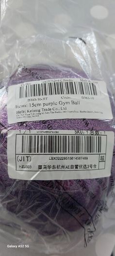 15cm Purple Gym Ball