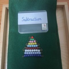 Montessori Short Bead Stair for subtraction