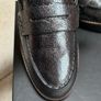 Dune Pewter Leather Loafers Image 3