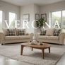 Verona Beige Color Scatter & Fullback Sofa Image 6