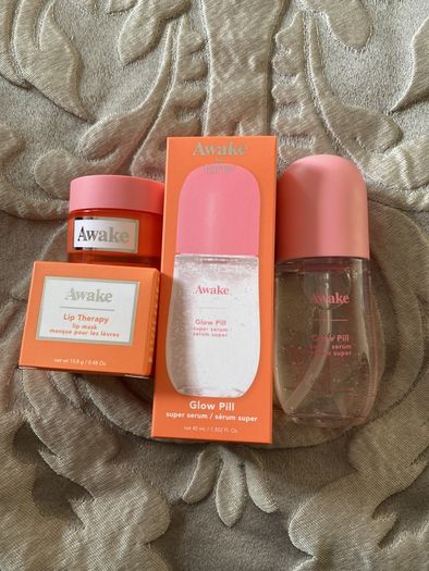 Awake By Tarte Glow Pill Super Serum And Lip Therapy Mask Brand New