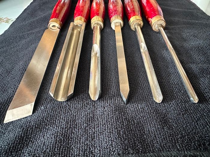 Record Woodturning complete Chisel set
