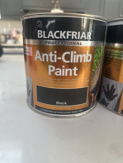 Anti climb paint