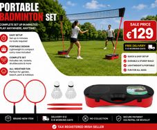 Badminton Net Set with Base