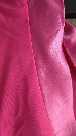 new pink satin look top