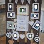 Rustic Wedding Photo Display Board + Frames & Decor Image 2