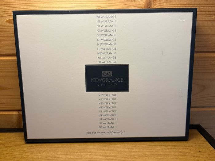Brand New Newgrange Living "Rose Blue" Placemat & Coaster 6-Piece Set