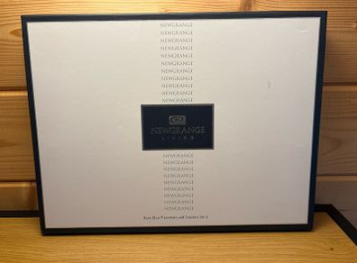 Brand New Newgrange Living "Rose Blue" Placemat & Coaster 6-Piece Set