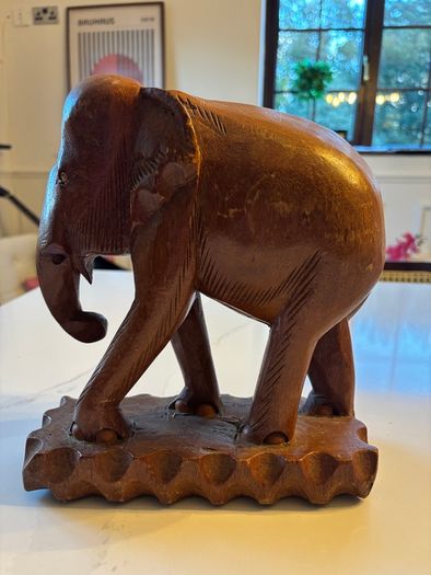 Two Hard-Carved African Wooden Sculptures