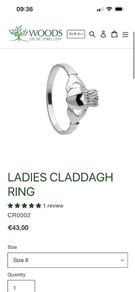 Celtic jewellery cladding ring Bnib