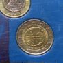 Greece european currencies Medal & stickman 2 EURO coins set UNC Image 2
