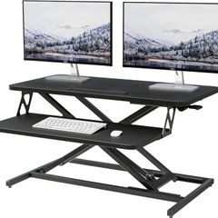 ERGOMAKER Height Adjustable Standing Desk Converter 80cm(32 Inch),Black