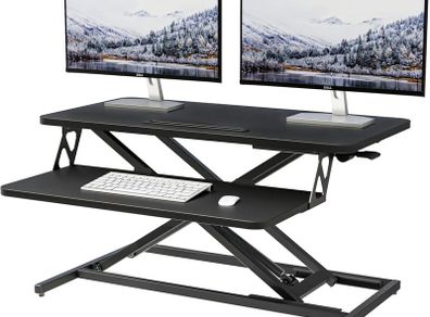 ERGOMAKER Height Adjustable Standing Desk Converter 80cm(32 Inch),Black