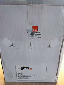 Virgo Chrome plated triple ceiling light