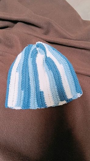 cloudie crochet beanie