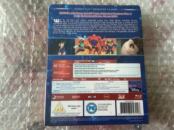 Big Hero 6 3D  Blu  Ray Limited Edition Steelbook.