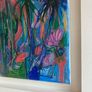 FREE Frame Original Art Original Painting Tropical Art Botanical Art Blue Painting Image 4