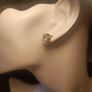 Solid Sterling Silver 8 mm Cushion Cut Swarovski Zirconia Studs Image 2