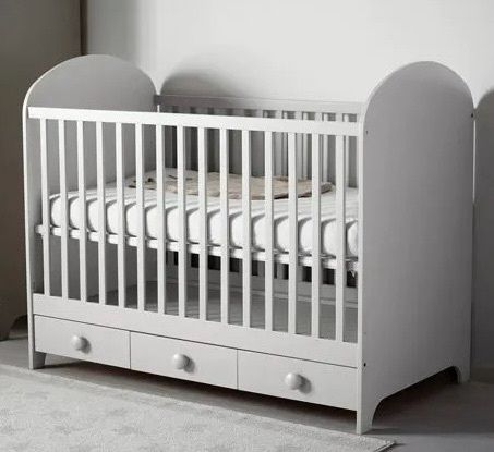 Cot Bed Ikea Gonatt Grey Kildare/offaly Border