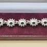 Vintage Sterling Silver Marcasite & Amethyst Bracelet Image 4