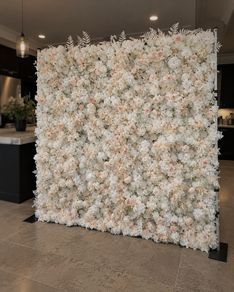 Champagne Flower Wall Hire 8ft x 8ft