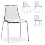 New Two Tone Funky Canteen Chairs assorted Colours Image 6