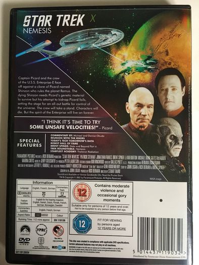 Star Trek: Legends Of The Final Frontier Collection [10xMovie DVD Boxset]