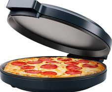 Everything Maker, 30cm Pizza Oven Electric More, 1570W, 220 C Non-Stick, High Heat, Digital Cookbook, LED Indicator, Vertical Storage