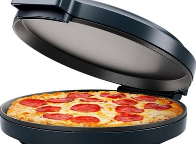 Everything Maker, 30cm Pizza Oven Electric More, 1570W, 220 C Non-Stick, High Heat, Digital Cookbook, LED Indicator, Vertical Storage