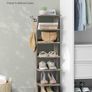 Slim Shoe Rack, Narrow Shoe Storage Organiser, 7-Tier Shoe Stand, for Small Spaces, Hallway, Cloakroom, Image 2