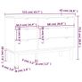 Drawer Cabinet OTTA 111x43x73.5cm Solid Wood Pine Image 3