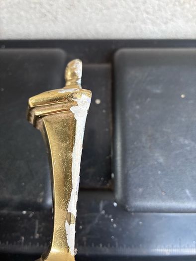 Brass wall light