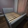 King Size, Grey Lucia Upholstered Bed Frame Image 2