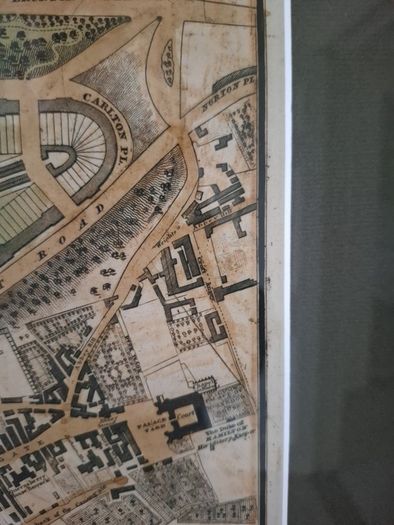 Map Edinburgh Scotland new town 1831
