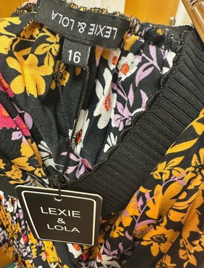Brand new with tags Lexie & Lola pleated floral and lace skirt