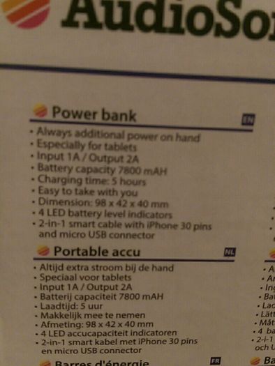 Portable charger AudioSonic